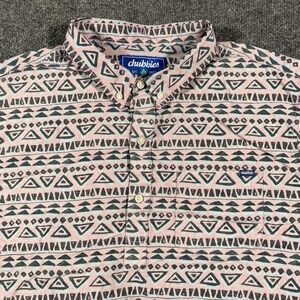 Chubbies Brody Soft Pop-Over Shirt Mens XL Aztec Native Lightweight Polo Stretch